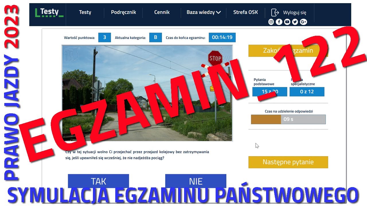 ✅❌Cały egzamin na prawo jazdy 2023❌✅ część 122  kategoria B