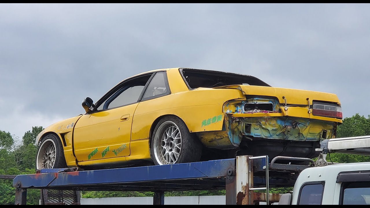 ［備北サーキット］あるドリフトビギナーの練習風景（オチあり）　#S13シルビア #ドリフト #備北Bコース