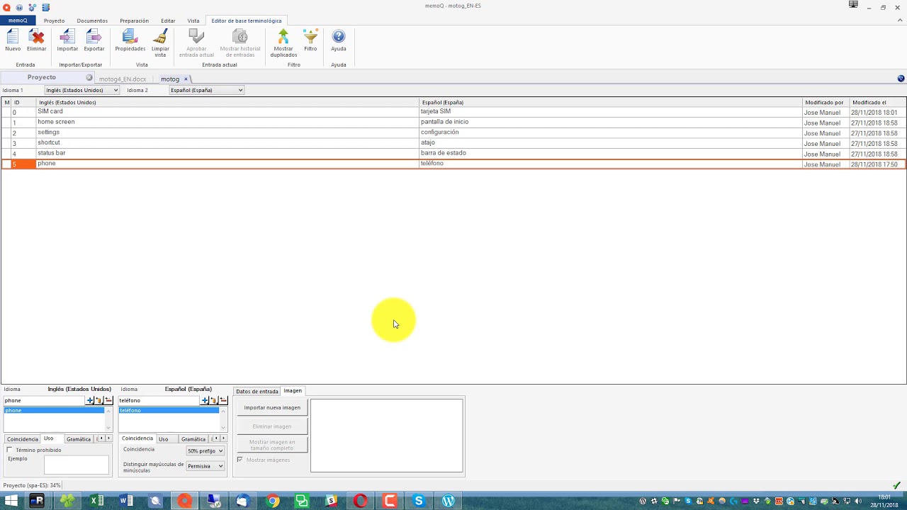 Extracción de terminología con memoQ: segunda parte