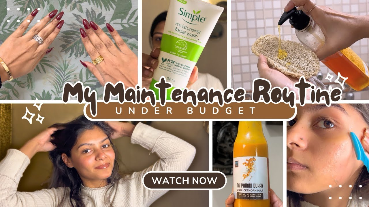 My Maintenance Routine Under ₹ 💰Budget ✨🫧