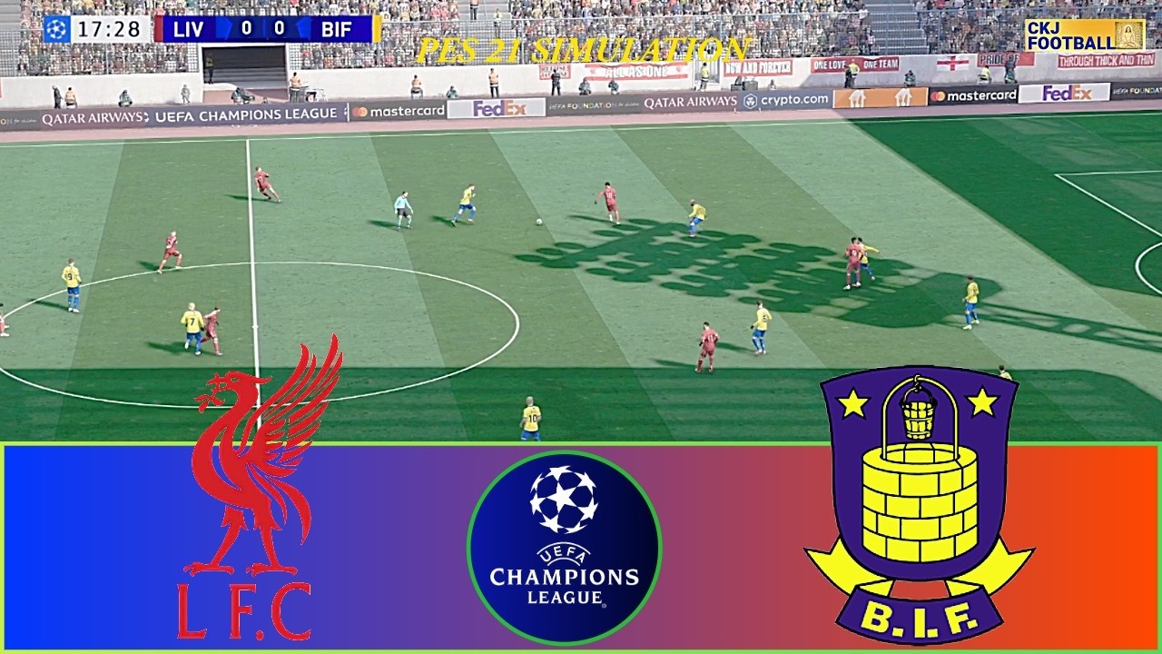 Ливерпуль против Брондбю | Захватывающая битва Лиги чемпионов | Симуляция PES 21