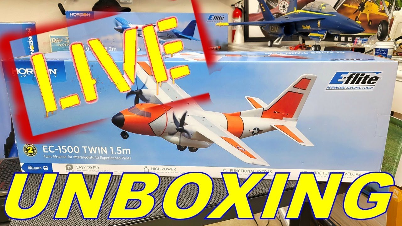 RCINFORMER LIVE EPISODE V - E-flite EC-1500 LIVE Unboxing
