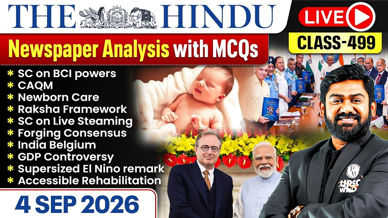 The Hindu Analysis - 4th September | The Hindu Newspaper Today with MCQs | Aasim Sir