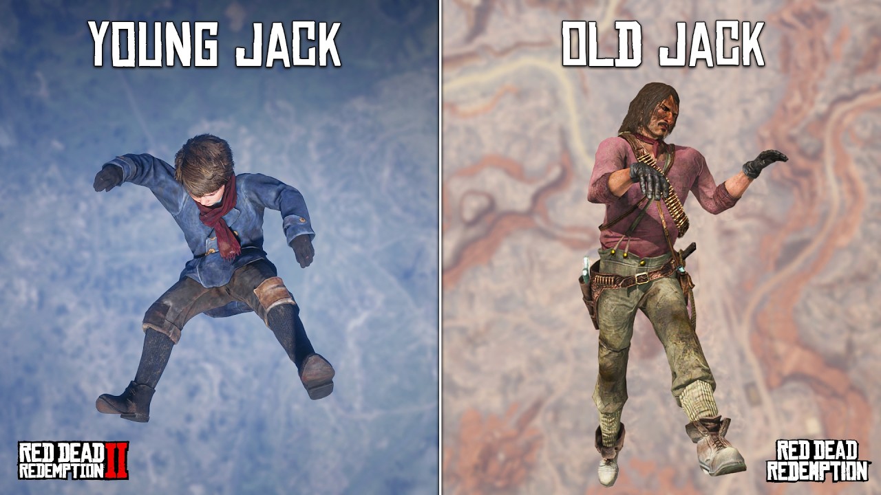 RDR2 vs RDR1 | Jack Marston Falling from the Sky!