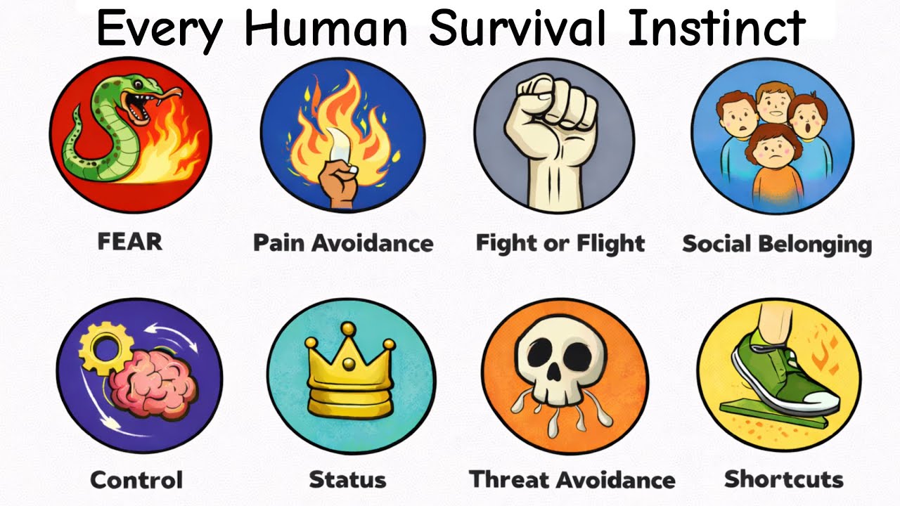 Every Human Survival Instinct Explained in Less Than 5 Minutes