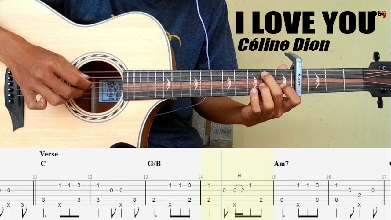 (Céline Dion) I Love You - Fingerstyle Guitar + TAB