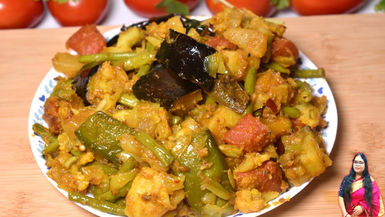 ভোগের লাবড়া তরকারি রেসিপি সরস্বতী পূজা স্পেশাল || Bhoger Labra Pure mixed veg recipe Puja special
