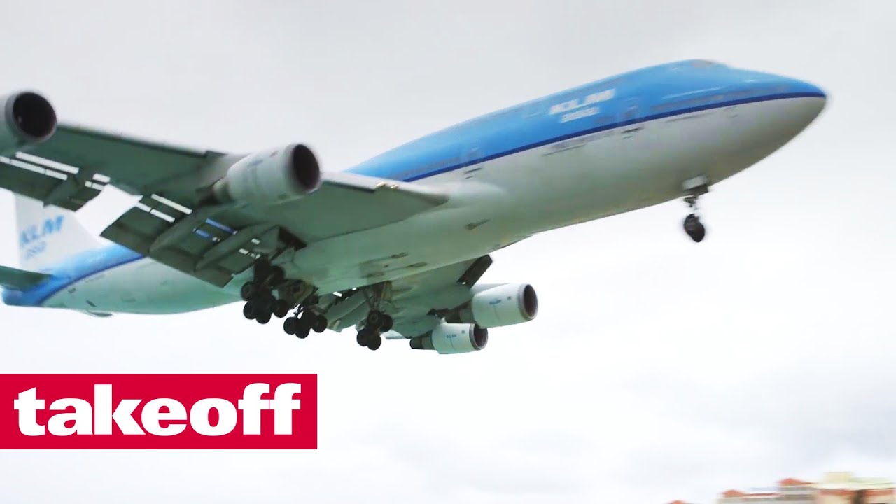 KLM Boeing 747-400 Amsterdam - St. Martin (deutsch/German)