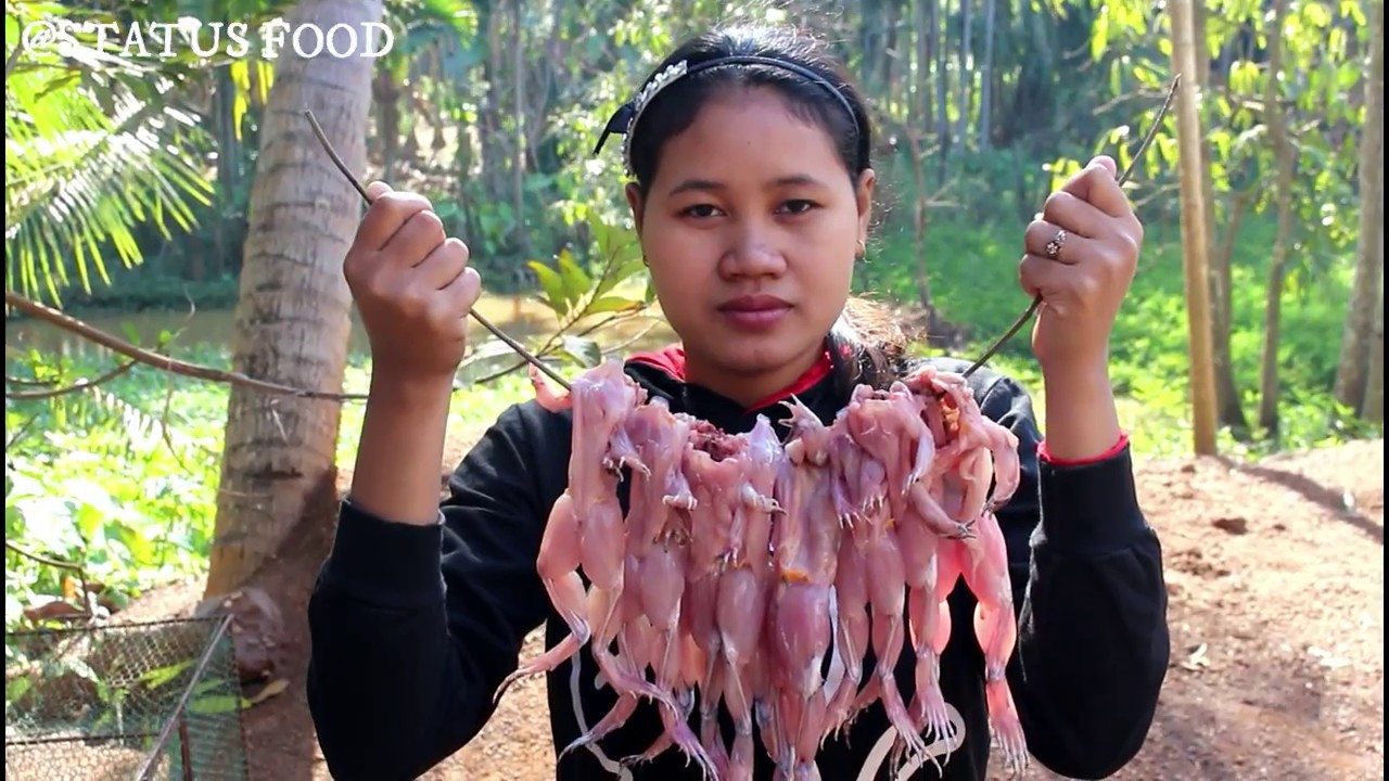 Awesome Quickly Cooking Fried Frog Recipe - Cook Frog Recipes - Village Food Factory