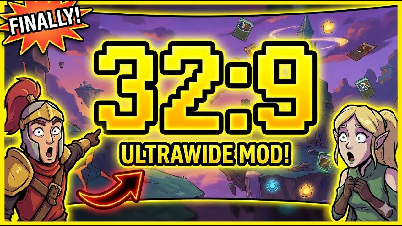 Playing Slay the Spire in True 32:9 (New Compatibility Mod)
