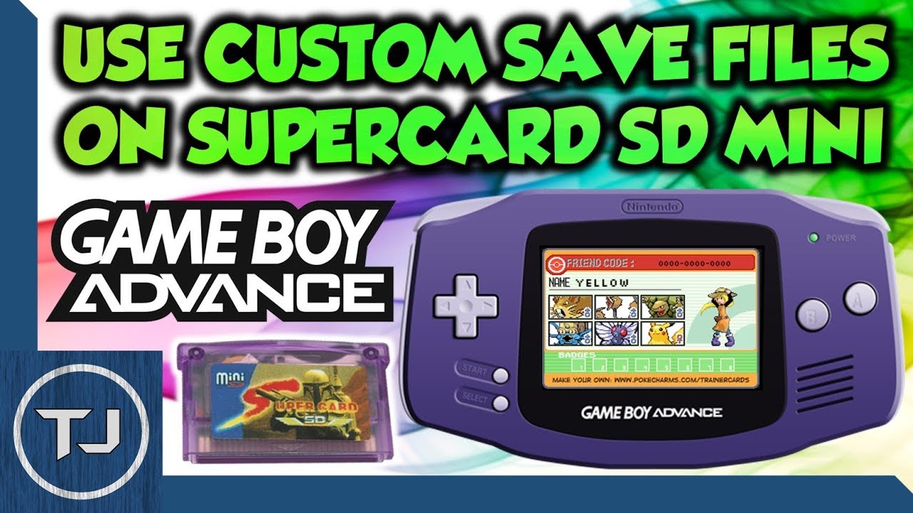 Use Game Save Files On SuperCard SD Mini (GameBoy Advance)