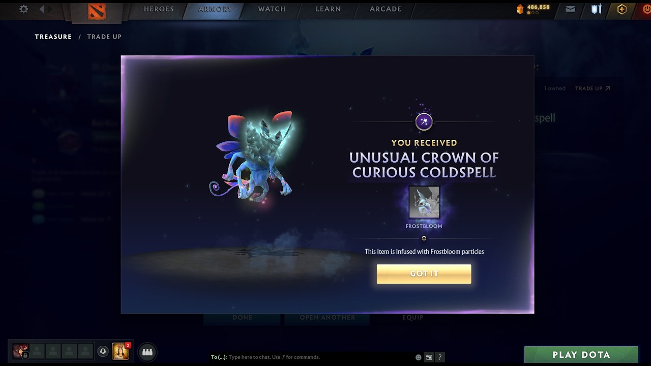 DOTA 2 - UNBOXING 300 FROSTIVUS 2023 CHEST UNTIL I GET UNUSUAL FROSTBLOOM!