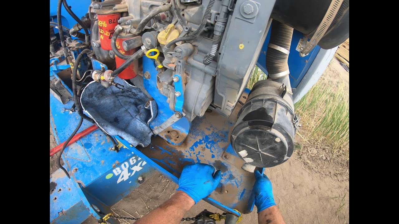 Genie S-65 Boom Lift Deutz Engine Replacement.