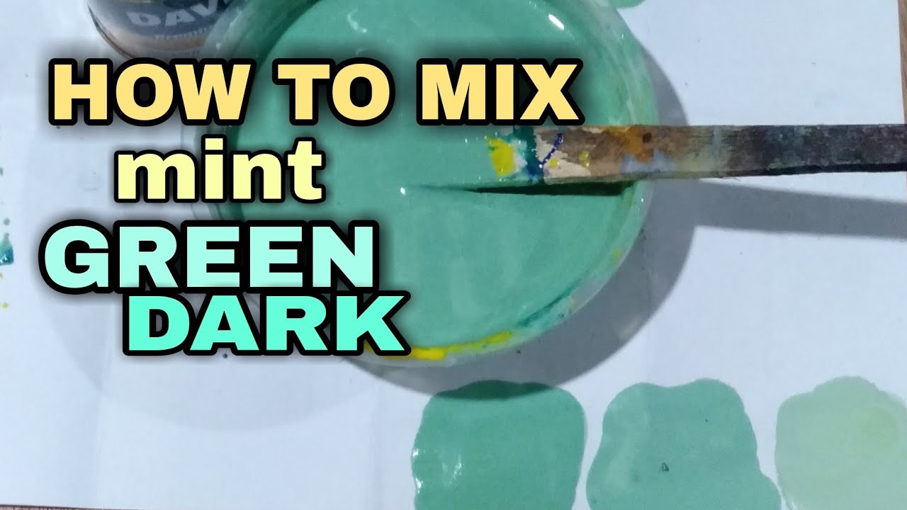 paano timplahin ang mint green/dark mint green sa latex na pintura-how to mix dark mint green