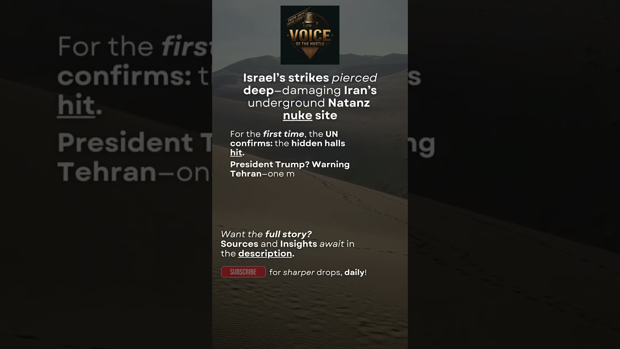 IAEA confirms damage at Natanz site!