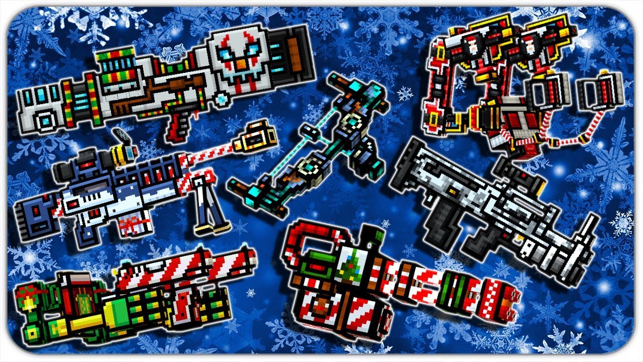 New Trader Van Weapons + Skins + Full Upgrade (Pixel Gun 3D) #3 Christmas