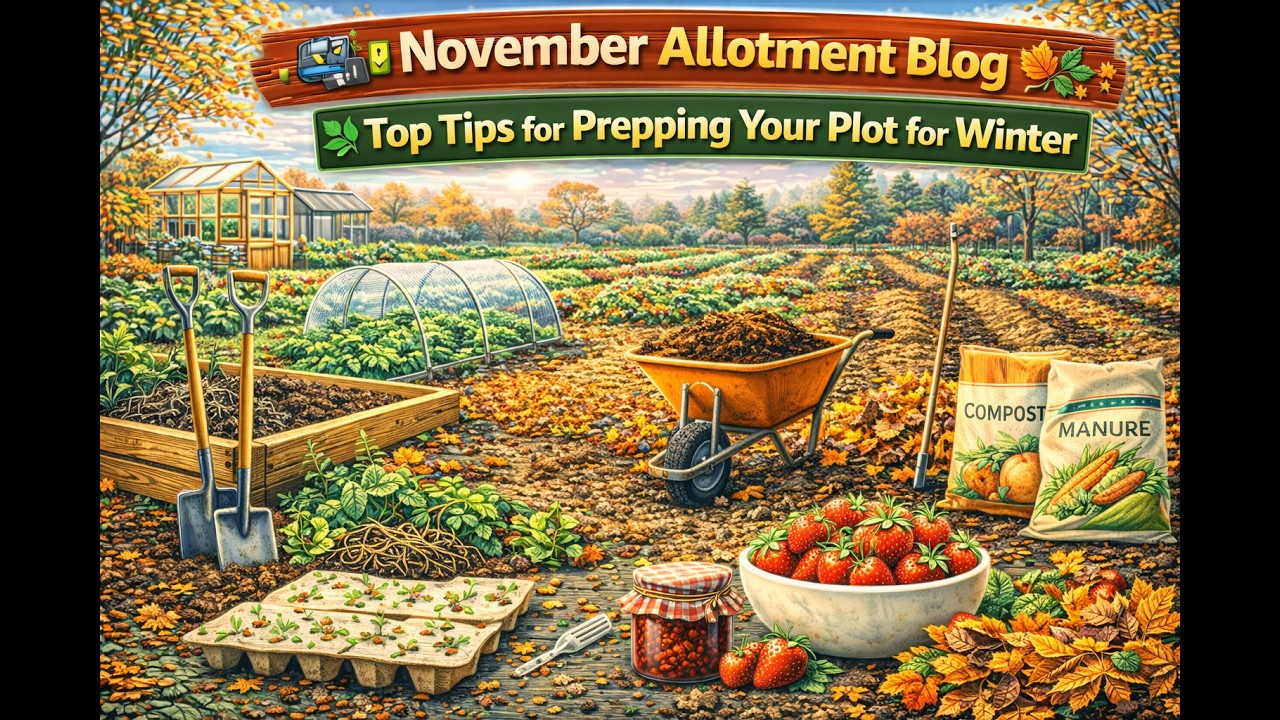 🎥 ✅ November Allotment Blog 🍂🌿 | Top Tips for Prepping Your Plot for Winter