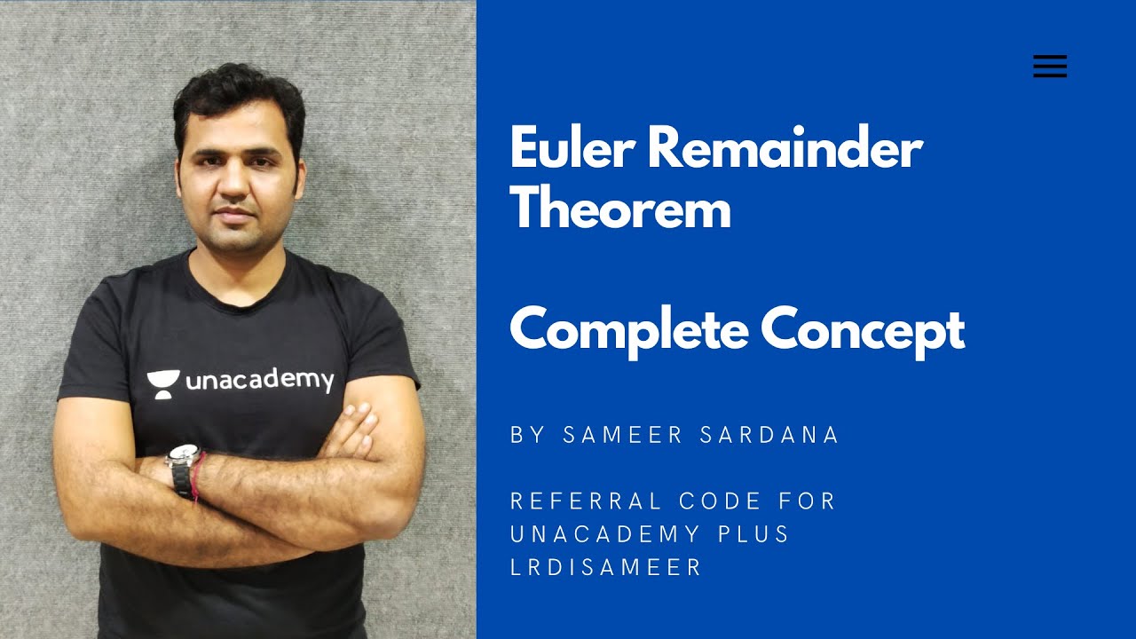 Euler Remainder Theorem-Complete Concept
