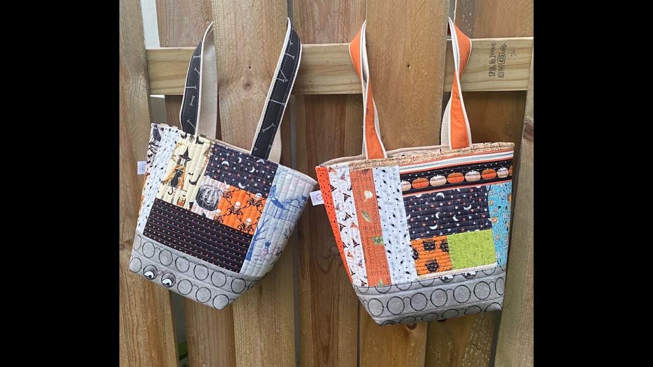 The Crafty Toads Make A Quilt As You Go (QAYG) Tote Bag