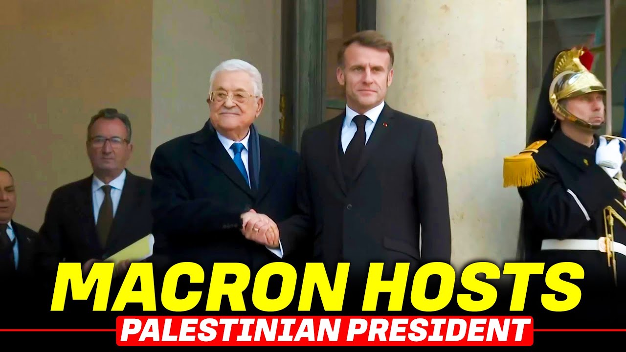LIVE: French President Macron hosts Palestinian President Mahmoud Abbas at the Elysee