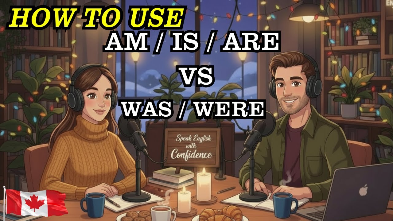 Learn English with Real Conversations Podcast | AM  IS  ARE vs WAS  WERE (Rule to Stop Mistakes!)