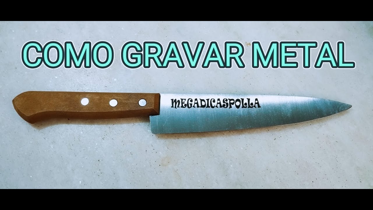 Gravação de faca com módulo de 10w/DIODO LASER/GRAVAÇÃO DE METAL