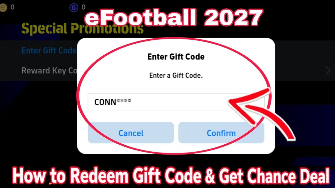 How to Redeem Gift Code & Get Chance Deal in eFootball 2027 | Free Chance Deal & Gift Code ⚽🔥