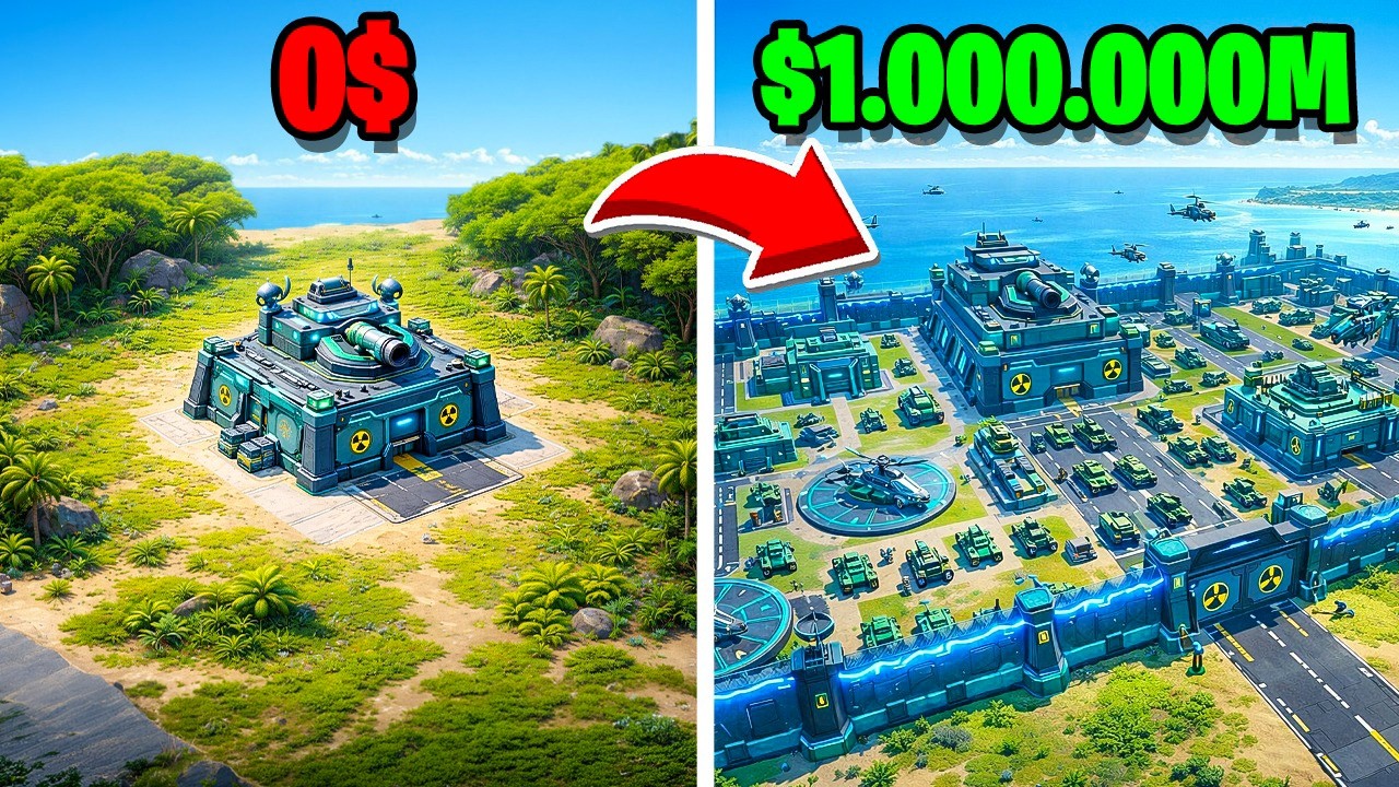 Qu&eacute; tan r&aacute;pido puedo llegar a 1.000.000M EN UNA BASE MILITAR ? 😱 | Roblox War Tycoon