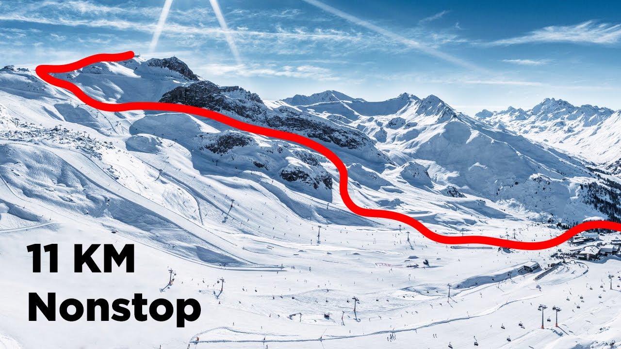 Längste Skipiste in Ischgl (11km): Nur für sportliche Skifahrer