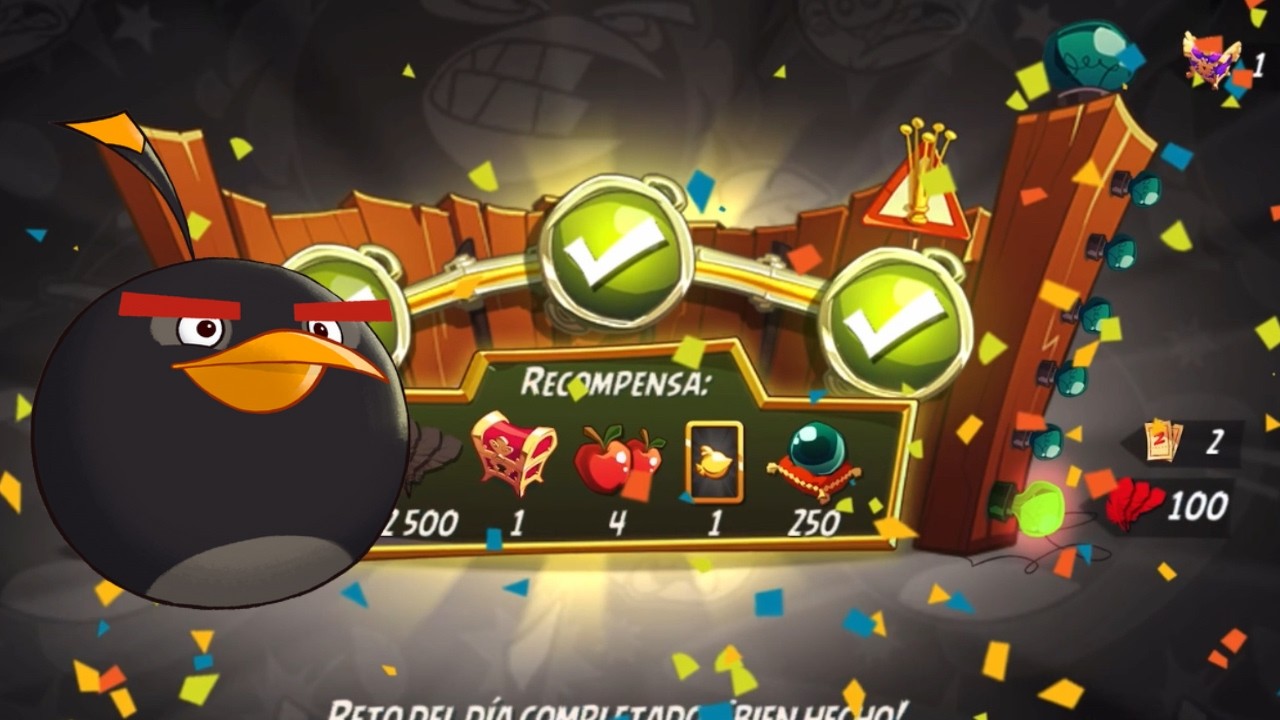 Angry Birds 2 - Daily Challenge (Reto del día) Bomb (4-5-6) 28/02/2026