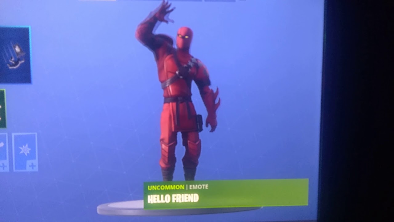 Hello friend emote from fortnite