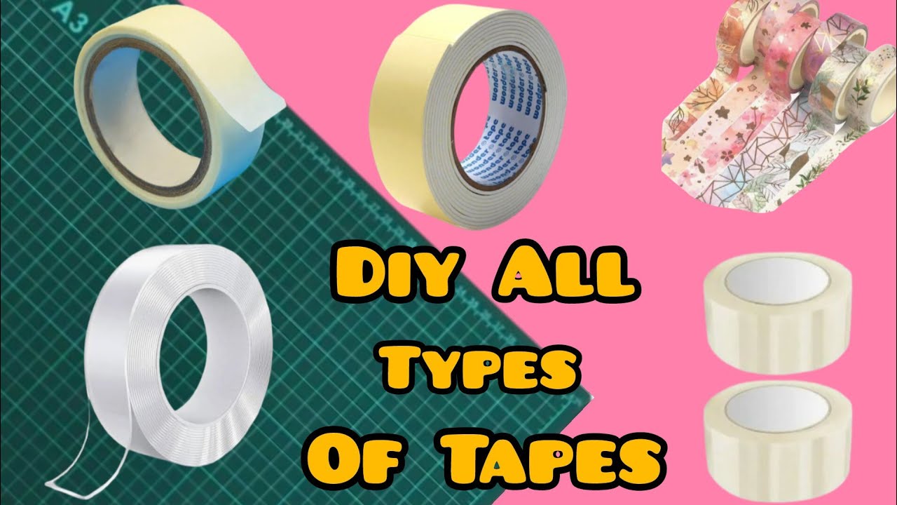 Diy All Types Of Tapes 💡 ( 6 Diys ) / Asma Creation