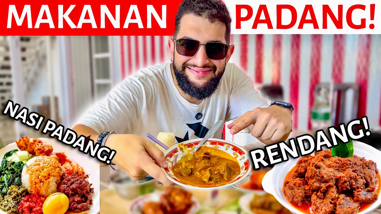 First TIme Trying Padang Food!🇮🇩 - Sumatera Barat Food!
