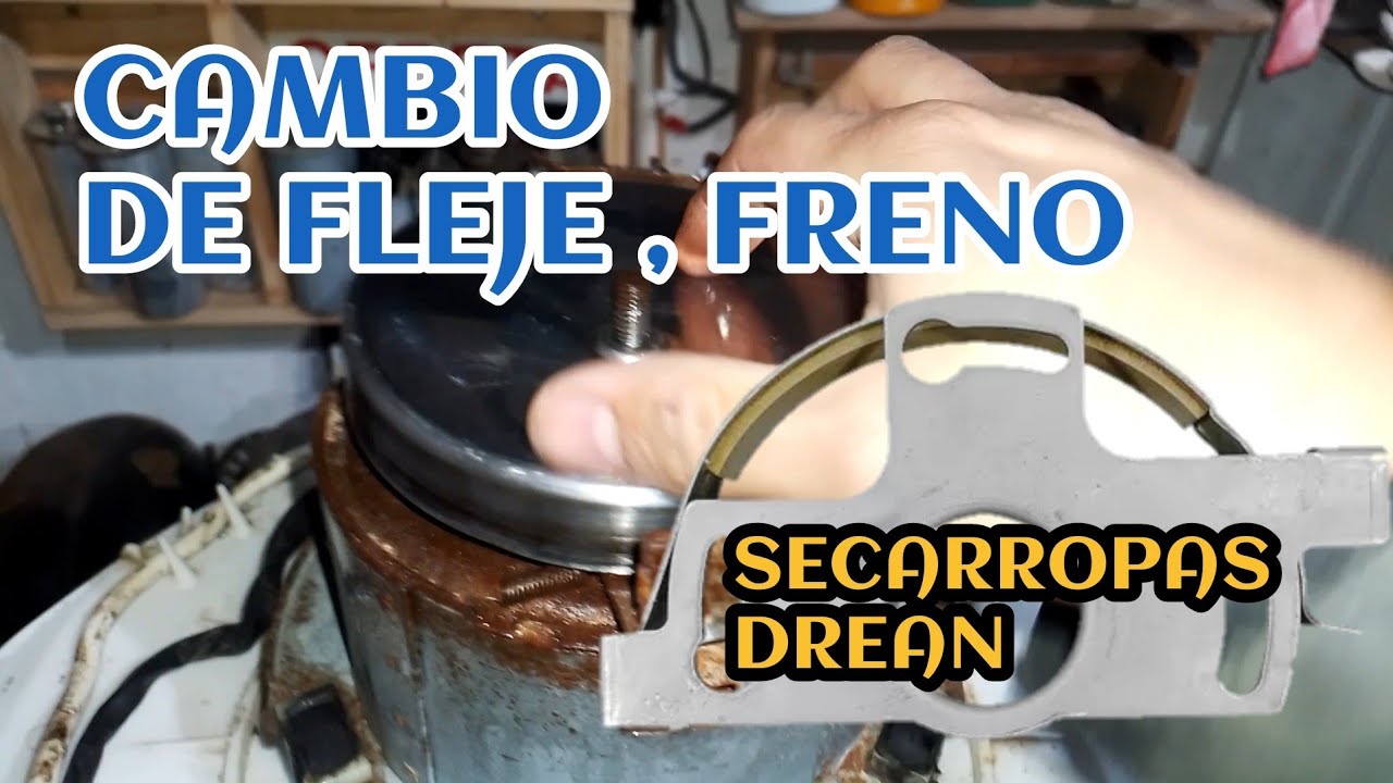 Secarropas Drean , reemplazo de soporte y freno fleje