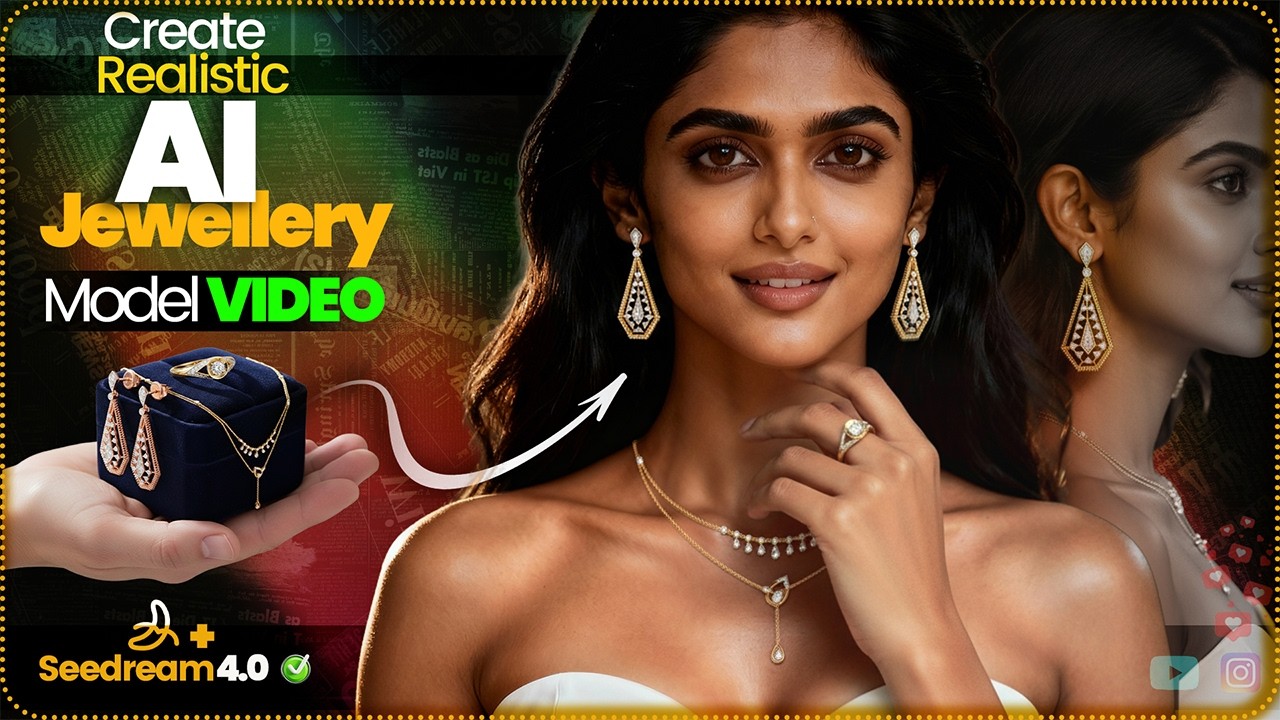 Create Realistic AI Influencer & Jewellery Model Video | AI Model for Jewelry Brand | Seedream 4.0
