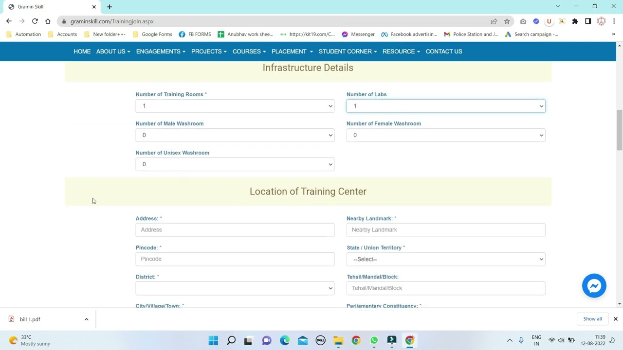 How to Apply Training Centre with Gramin Skill Development Mission