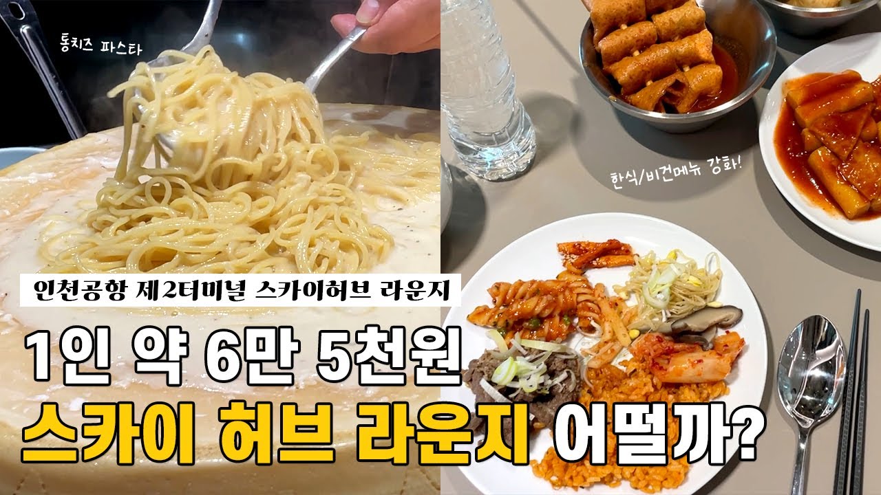 ✈️1인 약6만5천원의 인천공항 스카이허브라운지｜리뉴얼 후 더 좋아졌을까?! (feat.더라운지앱)