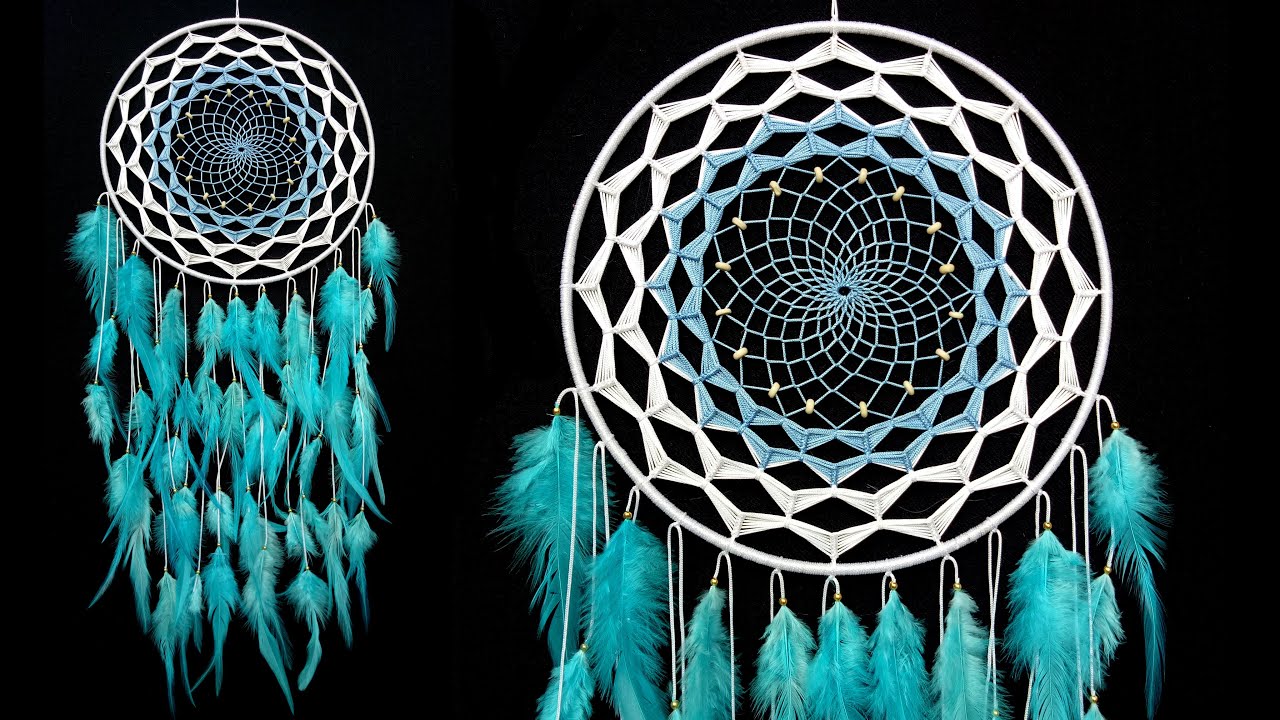 DIY Room Decor | Dream Catcher Wall Hanging Craft!! Atrapasueños colgante de pared. WOW!!!!