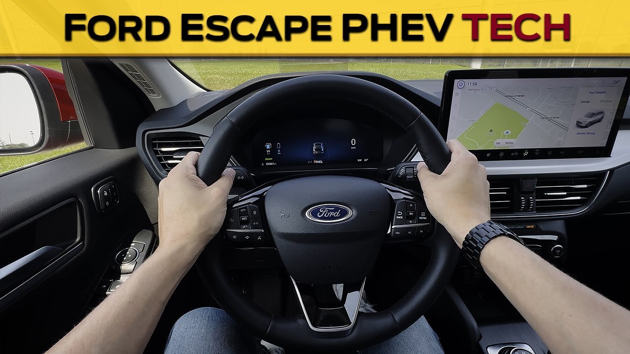 Steering Wheel and Cluster in the Ford Escape Hybrid (2023-2025 models)