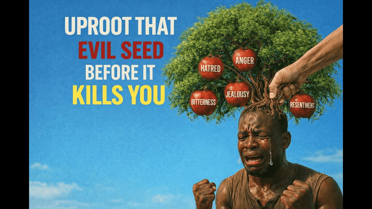 UPROOT THAT EVIL SEED BEFORE IT KILLS YOU:👉 (ANGER,BITTERNESS,UNFORGIVENESS, HATRED, ETC.)
