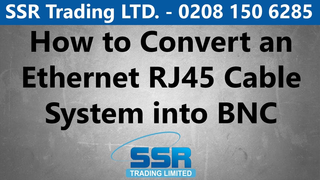 How to Convert an Ethernet IP PoE RJ45 Cable CCTV System into BNC Analog Using Baluns over Cat5