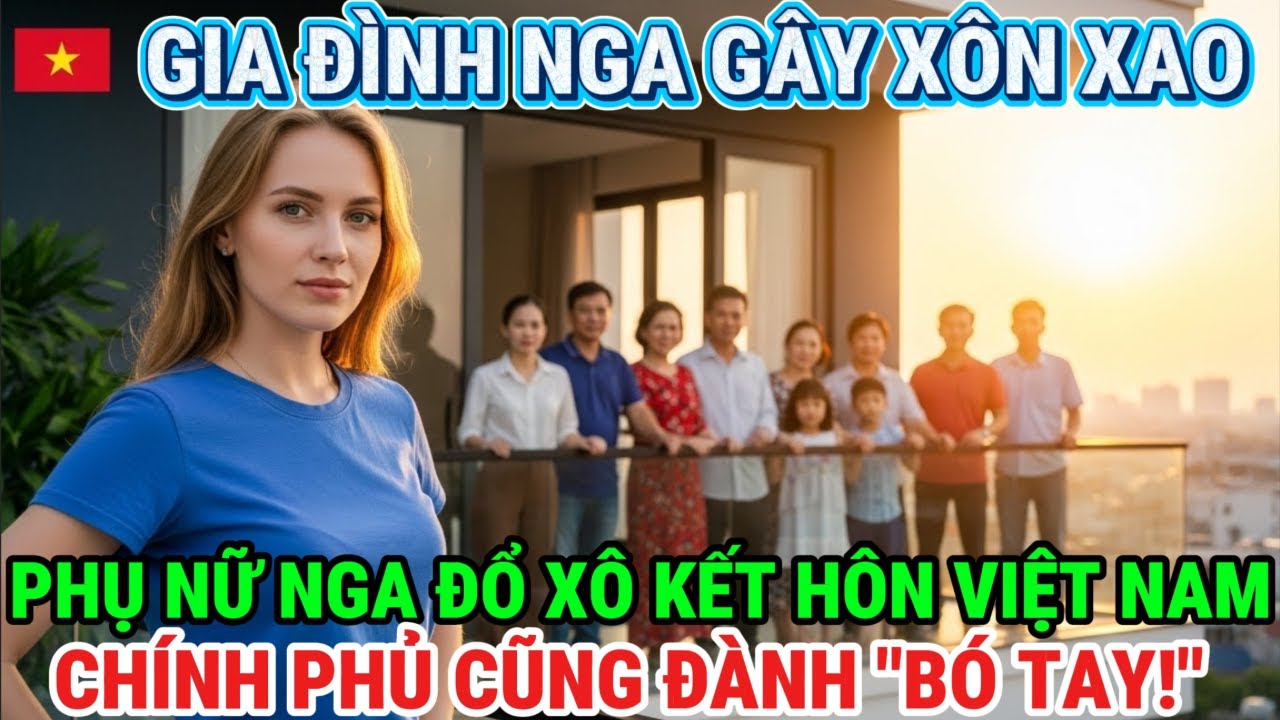 Gia đình Nga xôn xao: Phụ nữ Nga ồ ạt kết hôn người Việt, đến mức chính phủ cũng bó tay dư luận Nga!