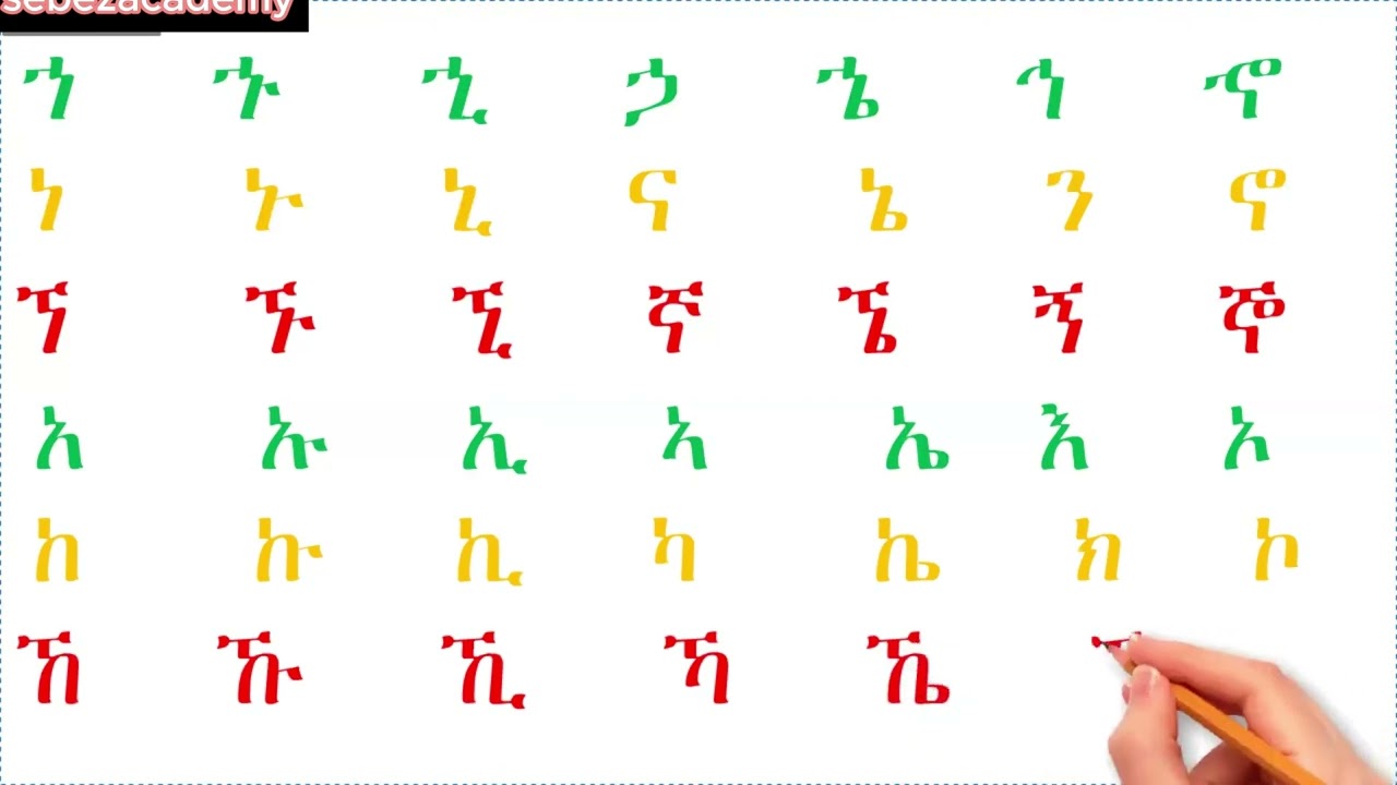ምርጥ የአማርኛ ፊደላት አፃፃፍ ለጀማሪዎች/How to write Amharic alphabets/ክፍል 2 #amharic #habesha #ኢትዮጵያ #tutorial
