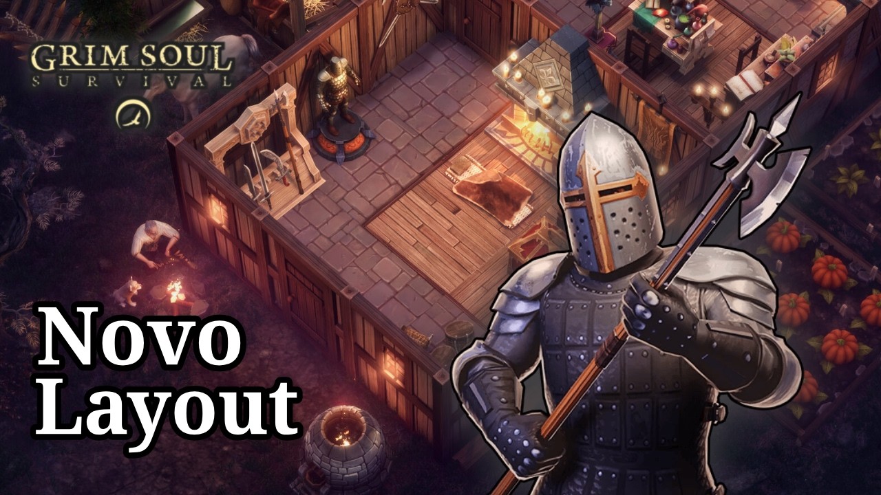 Grim Soul: Dark Survival RPG – Transformei Nosso Castelo em Lubênia! Do Zero à Glória!