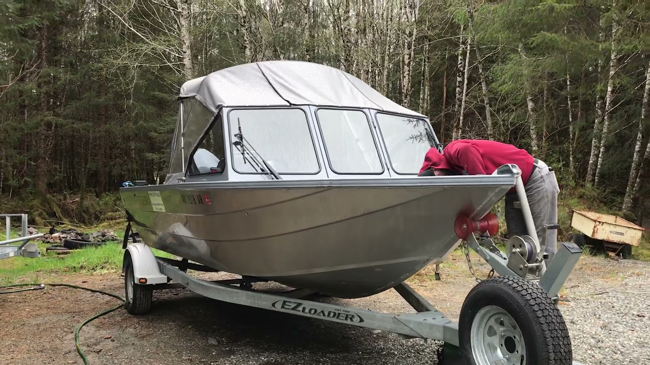 Getting our rental boat ready for the season!