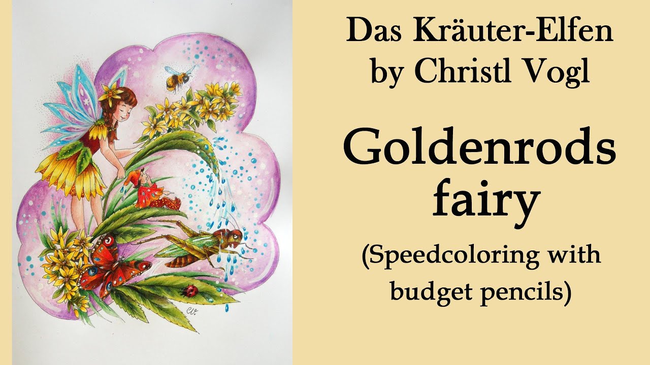#Speedcoloring  in 'Das Kräuter-Elfen Malbuch' by C.Vogl #adultcoloring
