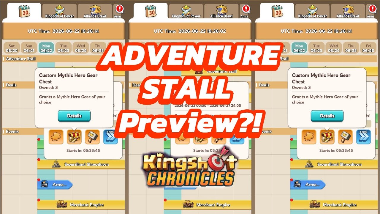 🎡 ADVENTURE STALL early sneak peak? Kingshot WhiteoutSurvival #kingshotgameplay #kingshotgameplay 