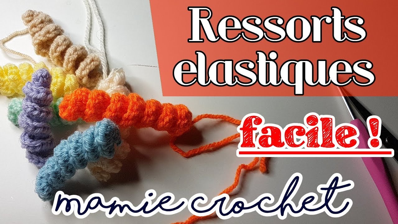 Comment faire des Ressorts élastiques pour tentacules pieuvre , crinière licorne, etc. au crochet