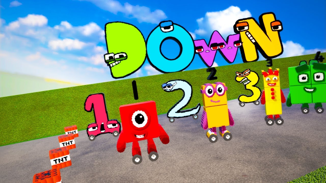 Number Lore & Numberblocks Cars vs DOWN OF DEATH | Teardown