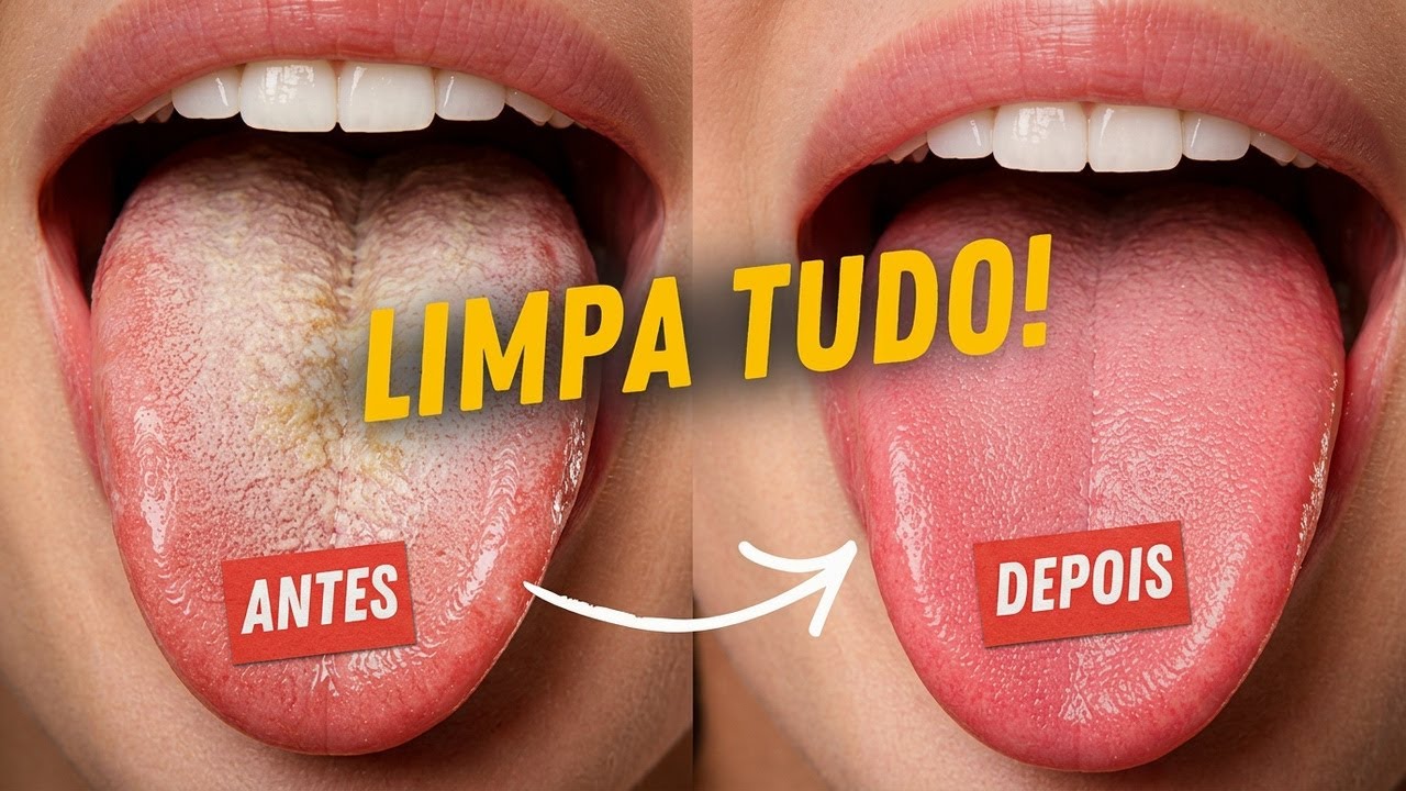 COMO ACABAR COM A LÍNGUA BRANCA e SABURRA LINGUAL? Dicas 